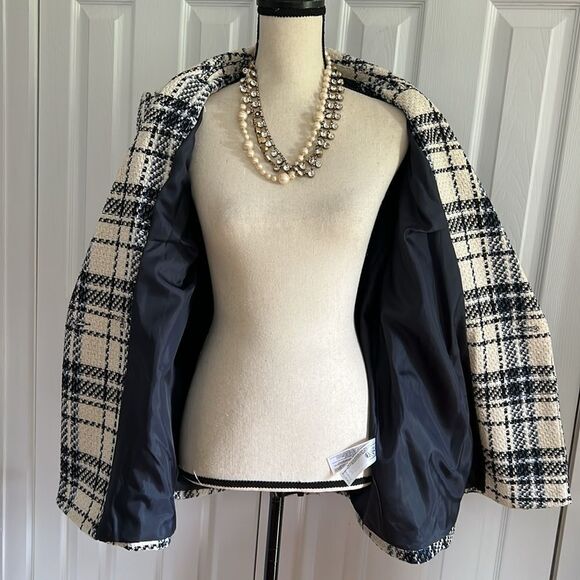 Primark Double Breasted Blazer in Navy and White size 12 - Picture 13 of 16